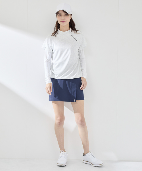 JUN&ROPE'(ジュンアンドロペ)の「【UVカット】【速乾】クールコアUVメッシュ切替ラウンドプルオーバー(Tシャツ/カットソー・レディース・ホワイト/ブラック・S/M/L)」の3枚目の写真