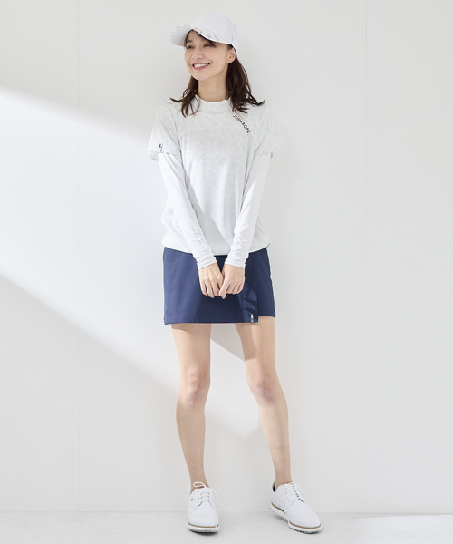JUN&ROPE'(ジュンアンドロペ)の「【UVカット】【速乾】クールコアUVメッシュ切替ラウンドプルオーバー(Tシャツ/カットソー・レディース・ホワイト/ブラック・S/M/L)」の4枚目の写真