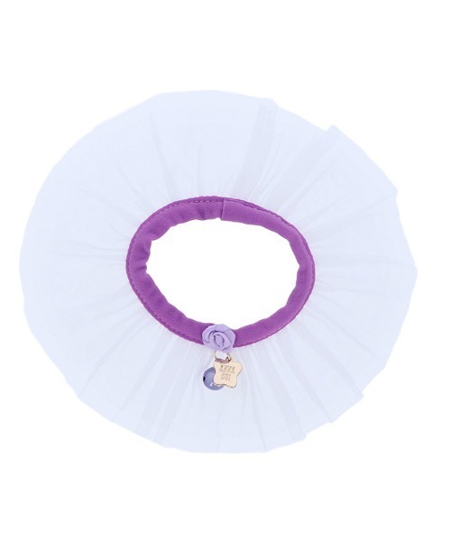 短毛スノーフレークファーシュシュ(①)わんちゃん猫ちゃん用