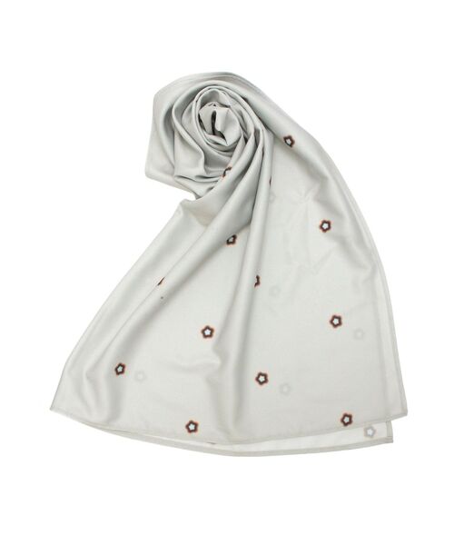 EMODA（エモダ）の「クロップドパターンスカーフ（ストール/ショール・レディース・グレー/ブラック・FREE）」の4枚目の写真