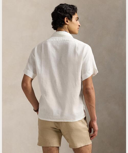 POLO RALPH LAUREN(ポロ ラルフ ローレン)の「クラシック フィット リネン キャンプ シャツ(シャツ/ブラウス・メンズ・ホワイト・XL/L/M/S/XXL/XS)」の8枚目の写真