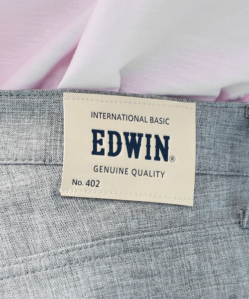 EDWIN(エドウィン)の「EDWIN エドウィン【夏用】インターナショナルベーシック COOL スリム リネンライク トラウザー 涼しい(その他パンツ・メンズ・ベージュ/ネイビー/グレー・34/33/32/30/29/28/27/31)」の11枚目の写真