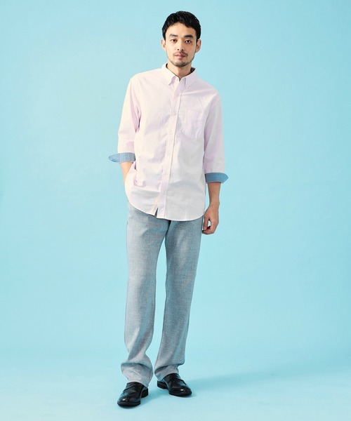 EDWIN(エドウィン)の「EDWIN エドウィン【夏用】インターナショナルベーシック COOL スリム リネンライク トラウザー 涼しい(その他パンツ・メンズ・ベージュ/ネイビー/グレー・34/33/32/30/29/28/27/31)」の13枚目の写真