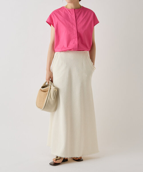 LIVETART（リヴェタート）の「ミックスツイードバイアススカート（スカート・レディース・ホワイト/ブラック・FREE）」の12枚目の写真