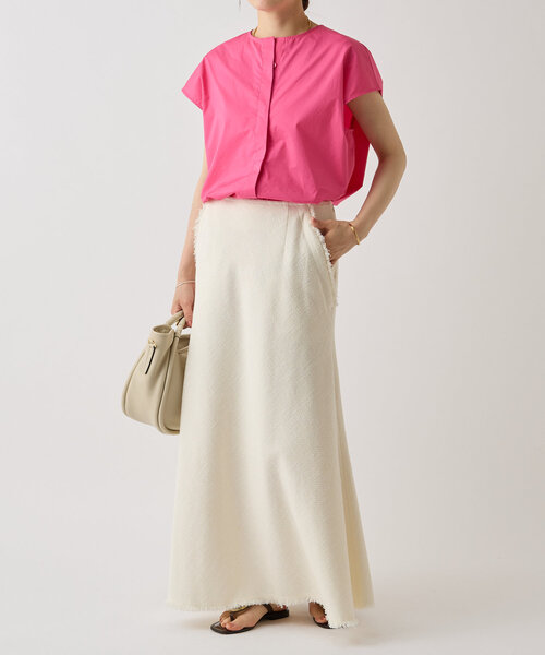 LIVETART（リヴェタート）の「ミックスツイードバイアススカート（スカート・レディース・ホワイト/ブラック・FREE）」の13枚目の写真