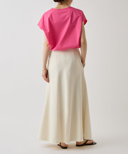 LIVETART（リヴェタート）の「ミックスツイードバイアススカート（スカート・レディース・ホワイト/ブラック・FREE）」の14枚目の写真