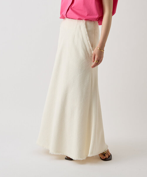 LIVETART（リヴェタート）の「ミックスツイードバイアススカート（スカート・レディース・ホワイト/ブラック・FREE）」の16枚目の写真