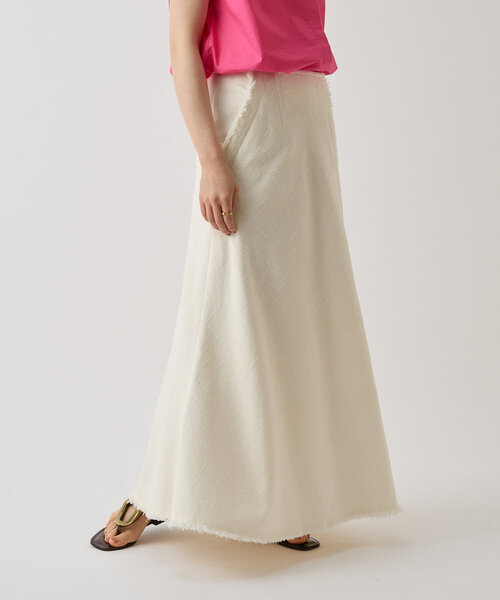 LIVETART（リヴェタート）の「ミックスツイードバイアススカート（スカート・レディース・ホワイト/ブラック・FREE）」の19枚目の写真