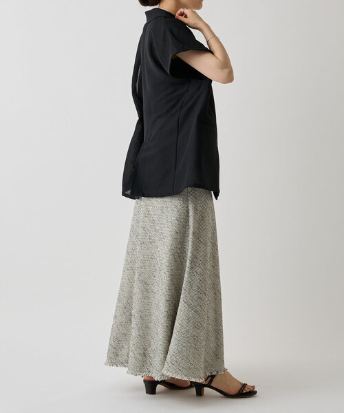 LIVETART（リヴェタート）の「ミックスツイードバイアススカート（スカート・レディース・ホワイト/ブラック・FREE）」の22枚目の写真