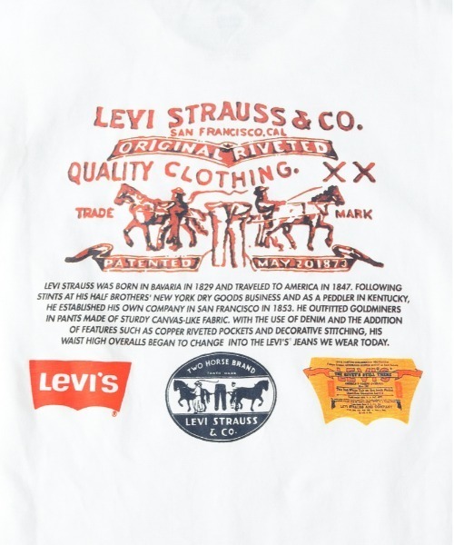 Levi's（リーバイス）の「【Levi's】「VINTAGE FIT TEE」ヴィンテージフィットTシャツ（Tシャツ/カットソー・メンズ・ホワイト・L/M/S）」の13枚目の写真