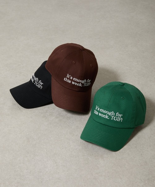 COLONY 2139（コロニートゥーワンスリーナイン）の「メッセージ刺繍キャップ（キャップ・レディース・ブラック/ブラウン/グリーン/レッド・FREE）」の5枚目の写真