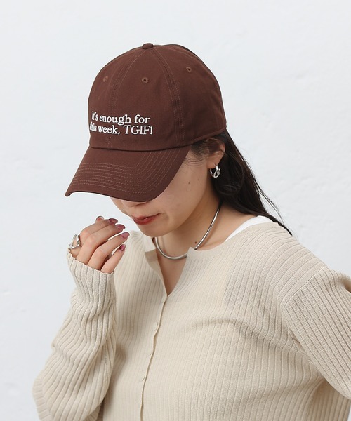 COLONY 2139（コロニートゥーワンスリーナイン）の「メッセージ刺繍キャップ（キャップ・レディース・ブラック/ブラウン/グリーン/レッド・FREE）」の19枚目の写真