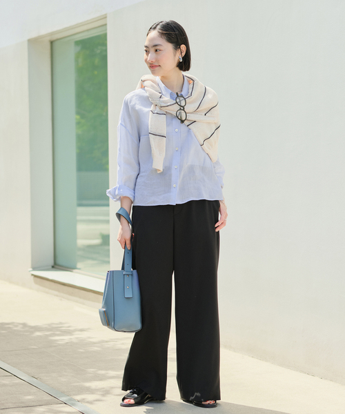 RAMIE LYOCELL CROPPED シャツ（シャツ/ブラウス）｜Plage