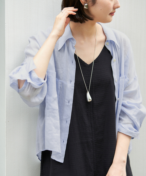 RAMIE LYOCELL CROPPED シャツ（シャツ/ブラウス）｜Plage（プラージュ 