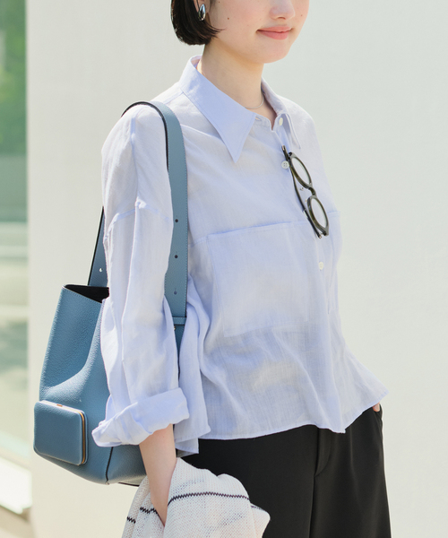 plage（プラージュ）の「RAMIE LYOCELL CROPPED シャツ（シャツ