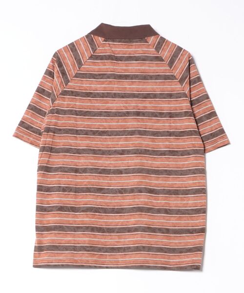 HOOK(フック)の「ストライプロゴポロシャツ (SS)(ポロシャツ・メンズ・ブラウン/ブルー・LARGE/MEDIUM)」の12枚目の写真