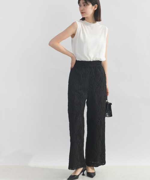 PICCIN（ピッチン）の「【セットアップ可能】コード刺繍イージーパンツ（その他パンツ・レディース・オフホワイト/ブラック・M/L）」の14枚目の写真