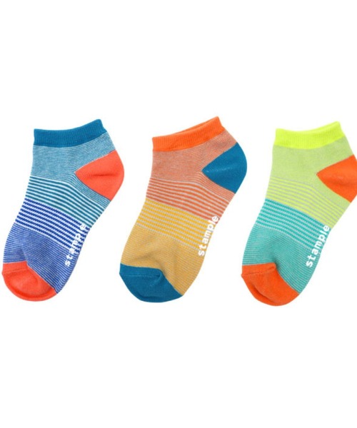 stample（スタンプル）の「アンクルソックス 【3足セット】（ソックス/靴下・キッズ・C/D/E/F/G/H/A/B・LL/S/M/L）」の4枚目の写真