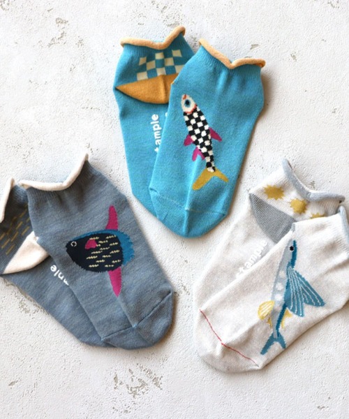 stample（スタンプル）の「アンクルソックス 【3足セット】（ソックス/靴下・キッズ・C/D/E/F/G/H/A/B・LL/S/M/L）」の6枚目の写真