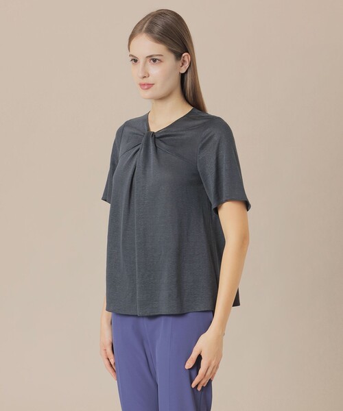 MACKINTOSH LONDON（マッキントッシュ ロンドン）の「シルケットリネンプルオーバー（Tシャツ/カットソー・レディース・オレンジ/ネイビー/ホワイト/ブラウン系その他4・38/40）」の16枚目の写真