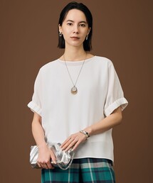 ラスティックメッシュドルマンスリーブ Tブラウス