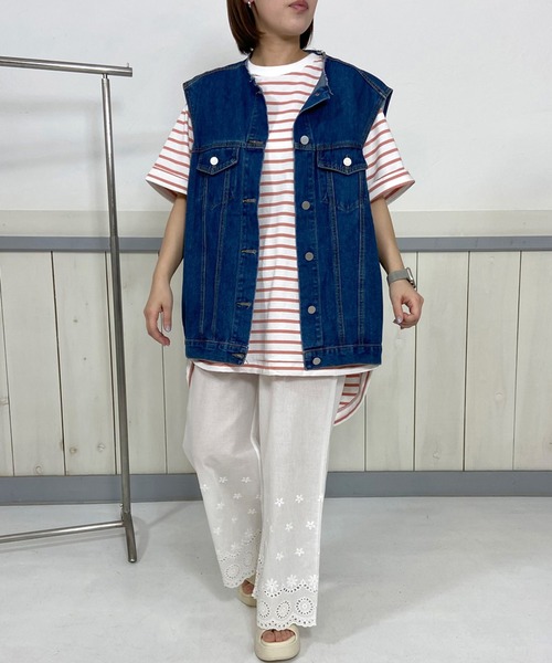 CRB（シーアールビー）の「スカラップレースペチパンツ（その他パンツ・レディース・ブラック/カーキ/オフホワイト/ブラウン・F）」の19枚目の写真