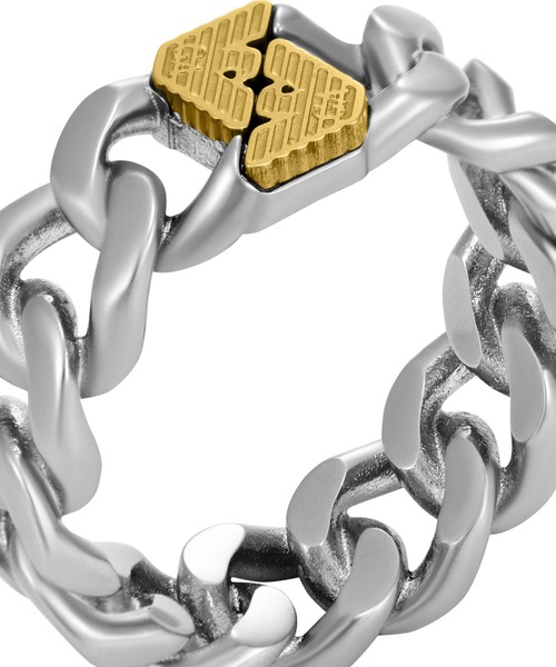 EMPORIO ARMANI（エンポリオアルマーニ）の「エンポリオ・アルマーニ アクセサリー メンズ 指輪 ツートーン EGS318504011.5（リング・メンズ・マルチ・US9/US10/US11）」の5枚目の写真