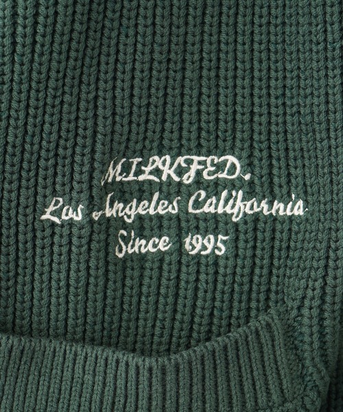 MILKFED.（ミルクフェド）の「COLLEGE CARDIGAN（カーディガン/ボレロ・レディース・アッシュ/グリーン/ネイビー・ONE SIZE）」の12枚目の写真