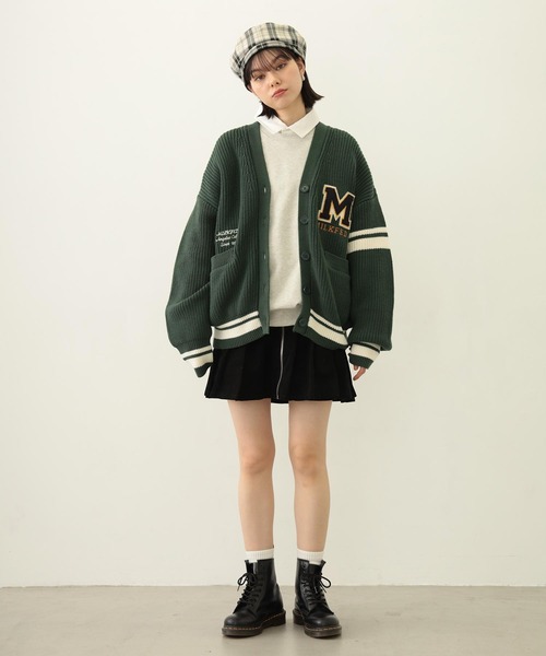 MILKFED.（ミルクフェド）の「COLLEGE CARDIGAN（カーディガン/ボレロ・レディース・アッシュ/グリーン/ネイビー・ONE SIZE）」の17枚目の写真