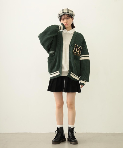 MILKFED.（ミルクフェド）の「COLLEGE CARDIGAN（カーディガン/ボレロ・レディース・アッシュ/グリーン/ネイビー・ONE SIZE）」の19枚目の写真