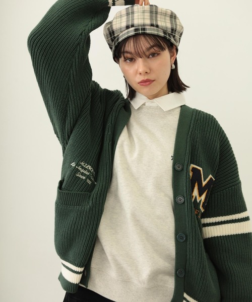MILKFED.（ミルクフェド）の「COLLEGE CARDIGAN（カーディガン/ボレロ・レディース・アッシュ/グリーン/ネイビー・ONE SIZE）」の21枚目の写真