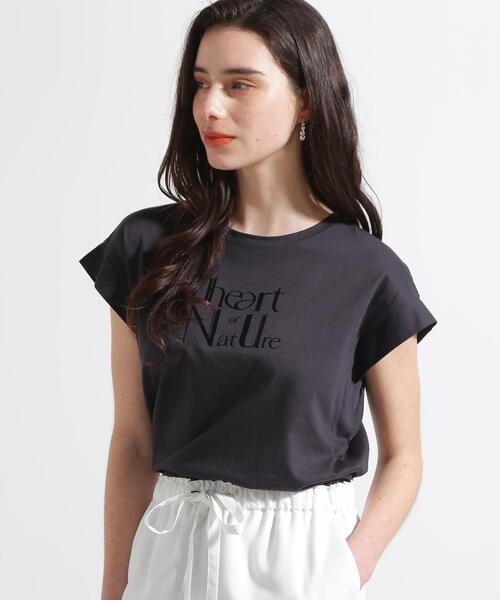 PINKY&DIANNE(ピンキーアンドダイアン)の「◆"The art of Nature"Tシャツ(Tシャツ/カットソー・レディース・ホワイト/グレー・38)」の2枚目の写真