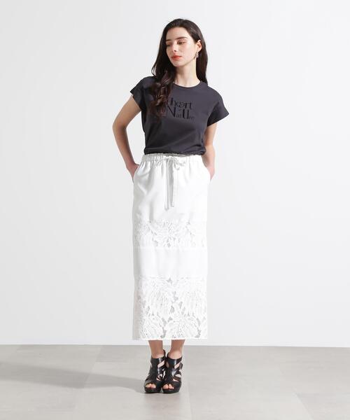 PINKY&DIANNE(ピンキーアンドダイアン)の「◆"The art of Nature"Tシャツ(Tシャツ/カットソー・レディース・ホワイト/グレー・38)」の6枚目の写真