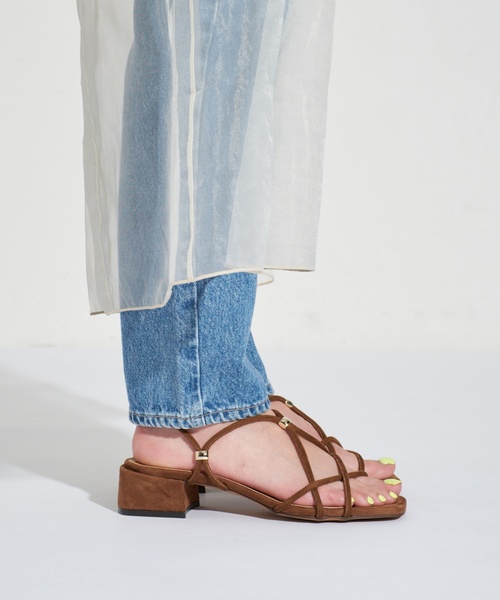 LE TALON（ルタロン）の「GRISE3.5cmクロスメタルストリングサンダル（サンダル・レディース・ブラック系その他/アイボリー/ブラウン・SMALL/MEDIUM/LARGE/X-LARGE）」の19枚目の写真