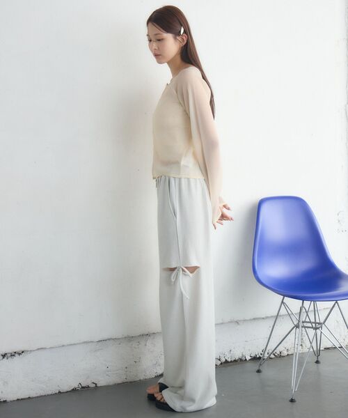 RETRO GIRL（レトロガール）の「ラメシアーNTカーデ（カーディガン/ボレロ・レディース・ライトグレー/ピンク/ナチュラル・FREE）」の22枚目の写真