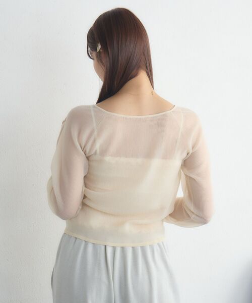 RETRO GIRL（レトロガール）の「ラメシアーNTカーデ（カーディガン/ボレロ・レディース・ライトグレー/ピンク/ナチュラル・FREE）」の17枚目の写真