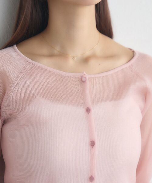 RETRO GIRL（レトロガール）の「ラメシアーNTカーデ（カーディガン/ボレロ・レディース・ライトグレー/ピンク/ナチュラル・FREE）」の8枚目の写真
