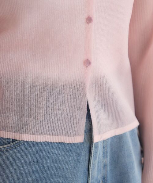 RETRO GIRL（レトロガール）の「ラメシアーNTカーデ（カーディガン/ボレロ・レディース・ライトグレー/ピンク/ナチュラル・FREE）」の5枚目の写真