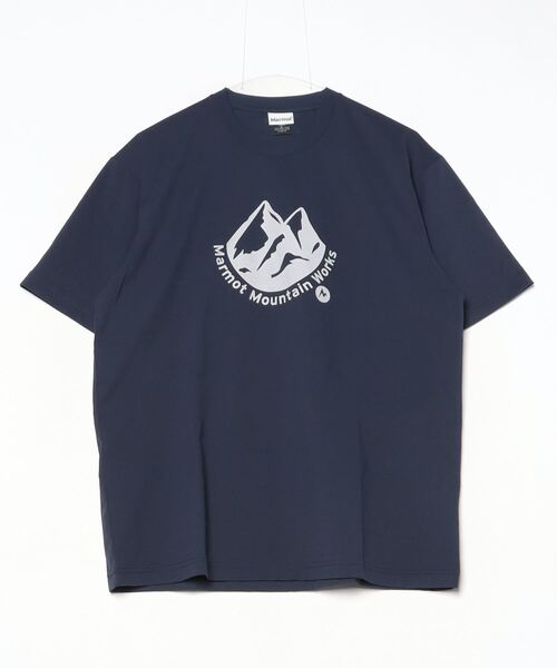 MARMOT（マーモット）の「マーモット  Mt.Precious T-Shirts（Tシャツ/カットソー・メンズ・ネイビー/ブラウン/グレー・M/L/LL）」の3枚目の写真