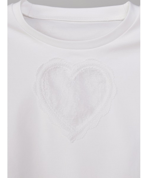 Darich ダーリッチ　レースチョーカーコンパクトTシャツ　ホワイト WHT ダーリッチ Darich レースチョーカーコンパクトTシャツ