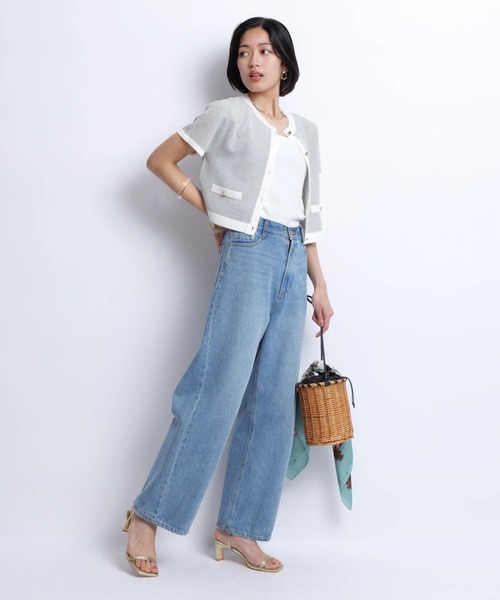 JUSGLITTY（ジャスグリッティー）の「シャイニー配色ジャケット