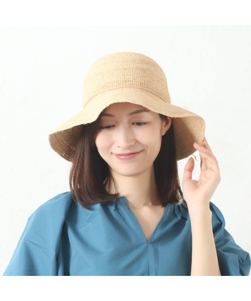 salle de bal（サルデバル）の「【 polka polka / ポルカポルカ 】 ラフィアハット　SDI（ハット・レディース・ベージュ/ベージュ系その他・FREE）」の10枚目の写真
