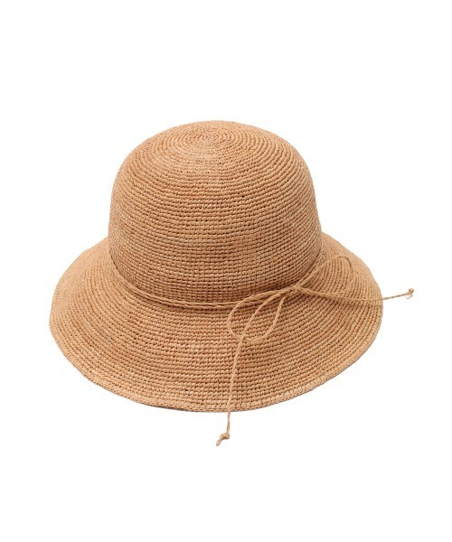 salle de bal（サルデバル）の「【 polka polka / ポルカポルカ 】 ラフィアハット　SDI（ハット・レディース・ベージュ/ベージュ系その他・FREE）」の7枚目の写真
