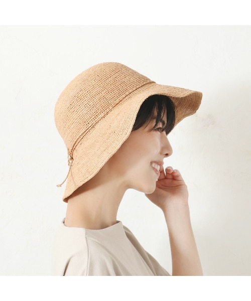 salle de bal（サルデバル）の「【 polka polka / ポルカポルカ 】 ラフィアハット　SDI（ハット・レディース・ベージュ/ベージュ系その他・FREE）」の6枚目の写真