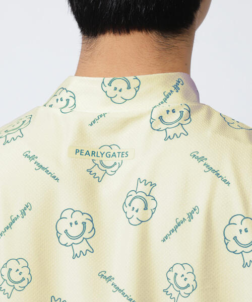 PEARLY GATES スマイル柄シャツ サイズ4 PEARLY GATES スマイル柄シャツ サイズ4