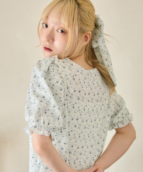 kutir(クティール)の「【クティールとレトロ】アソートキャンディパフプルオーバー / Tシャツ(Tシャツ/カットソー・レディース・ホワイト系その他/オフホワイト/ブルー/ベージュ/パープル・FREE)」の4枚目の写真