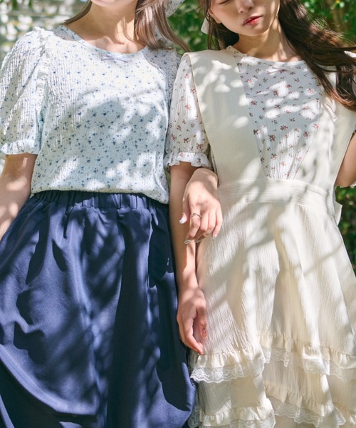 kutir(クティール)の「【クティールとレトロ】アソートキャンディパフプルオーバー / Tシャツ(Tシャツ/カットソー・レディース・ホワイト系その他/オフホワイト/ブルー/ベージュ/パープル・FREE)」の8枚目の写真