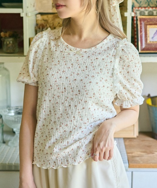 kutir(クティール)の「【クティールとレトロ】アソートキャンディパフプルオーバー / Tシャツ(Tシャツ/カットソー・レディース・ホワイト系その他/オフホワイト/ブルー/ベージュ/パープル・FREE)」の12枚目の写真