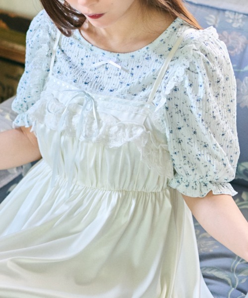 kutir(クティール)の「【クティールとレトロ】アソートキャンディパフプルオーバー / Tシャツ(Tシャツ/カットソー・レディース・ホワイト系その他/オフホワイト/ブルー/ベージュ/パープル・FREE)」の7枚目の写真