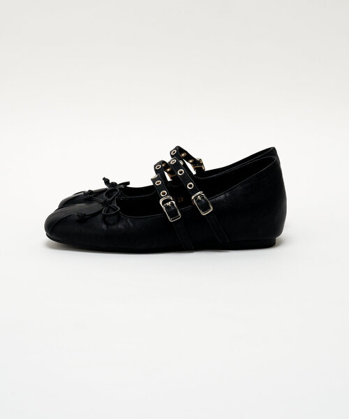 CIAOPANIC（チャオパニック）の「ダブルストラップリボンパンプス（パンプス・レディース・ブラウン/ブラック・37/38/39/36）」の8枚目の写真